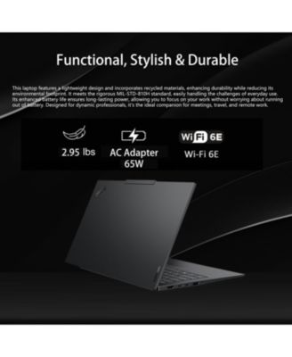 ThinkPad E14 14" Traditional Laptop Intel Core 7 32GB RAM Intel Graphics 1TB SSD Storage Windows 11 Pro 60Hz - Black