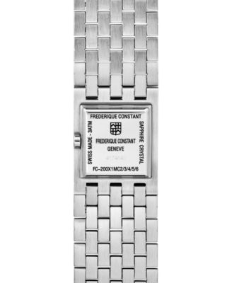 Women's Manchette Silver-Tone Stainless Steel Bracelet Watch, 25.7mm