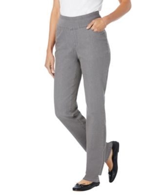 Women's Within Tall Flex-Fit Pull-On Straight-Leg Gap-Free Stretch Denim Jeans.