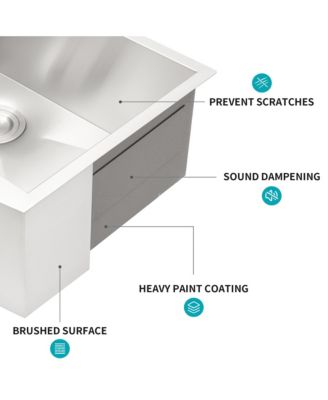 33x20x9 Inch Stainless Steel Farmhouse Apron Front Kitchen Sink 16 Gauge T304 Single Bowl With Dish Grid Drain Assembly Drying Rack