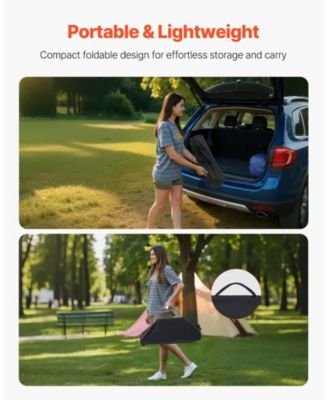 Compact Roll-Up Camping Table, Lightweight Aluminum with Carry Bag, Silver