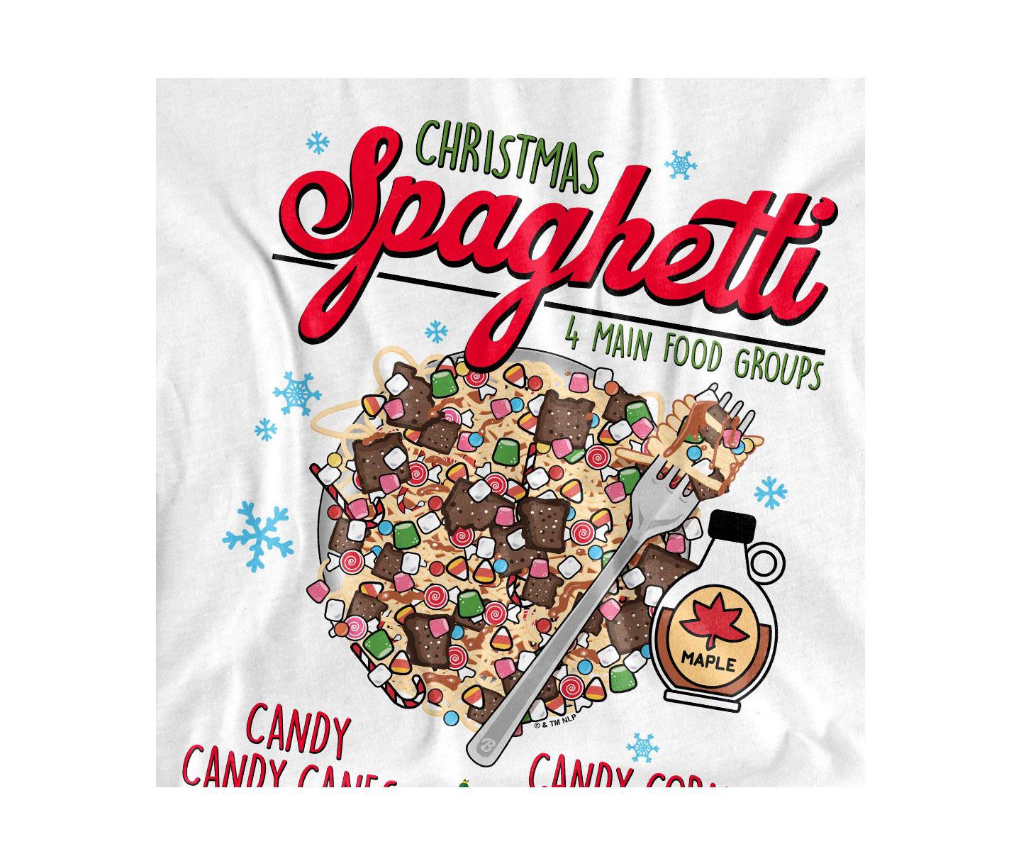 Мужская футболка Elf Christmas Spaghetti, цвет: Белый — фото 2