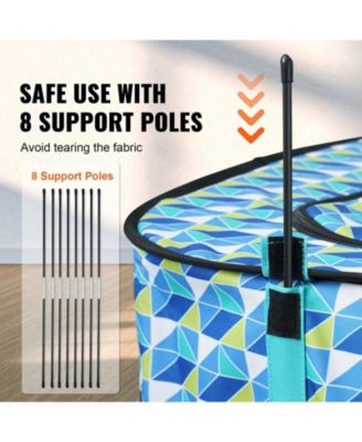 Foldable Pet Playpen, 32 x 24 x 22 in Portable Soft Crate/Playpen, 600D Oxford Waterproof Fabric, Zippered Removable Cover.