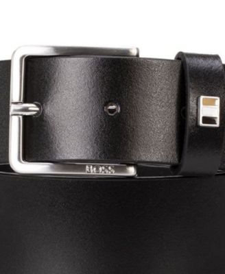Ther Men's Classic Leather Flag Belt