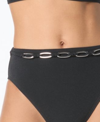 Michael Kors Women's Oval Link Full Coverage Swim Bottoms