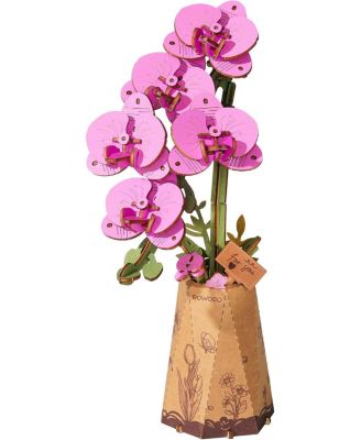 Wooden Flower 3D Puzzles Adults Artifical Flower Botanical Collection Building Craft Kit