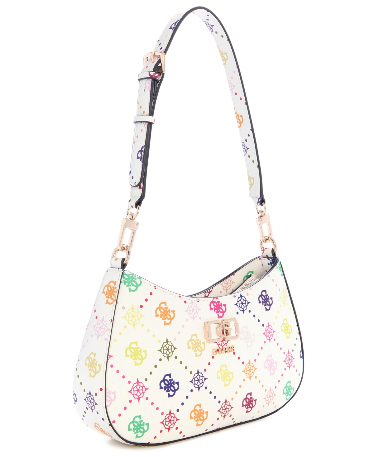 Guess Emelie Logo Top Zip Medium Shoulder Bag