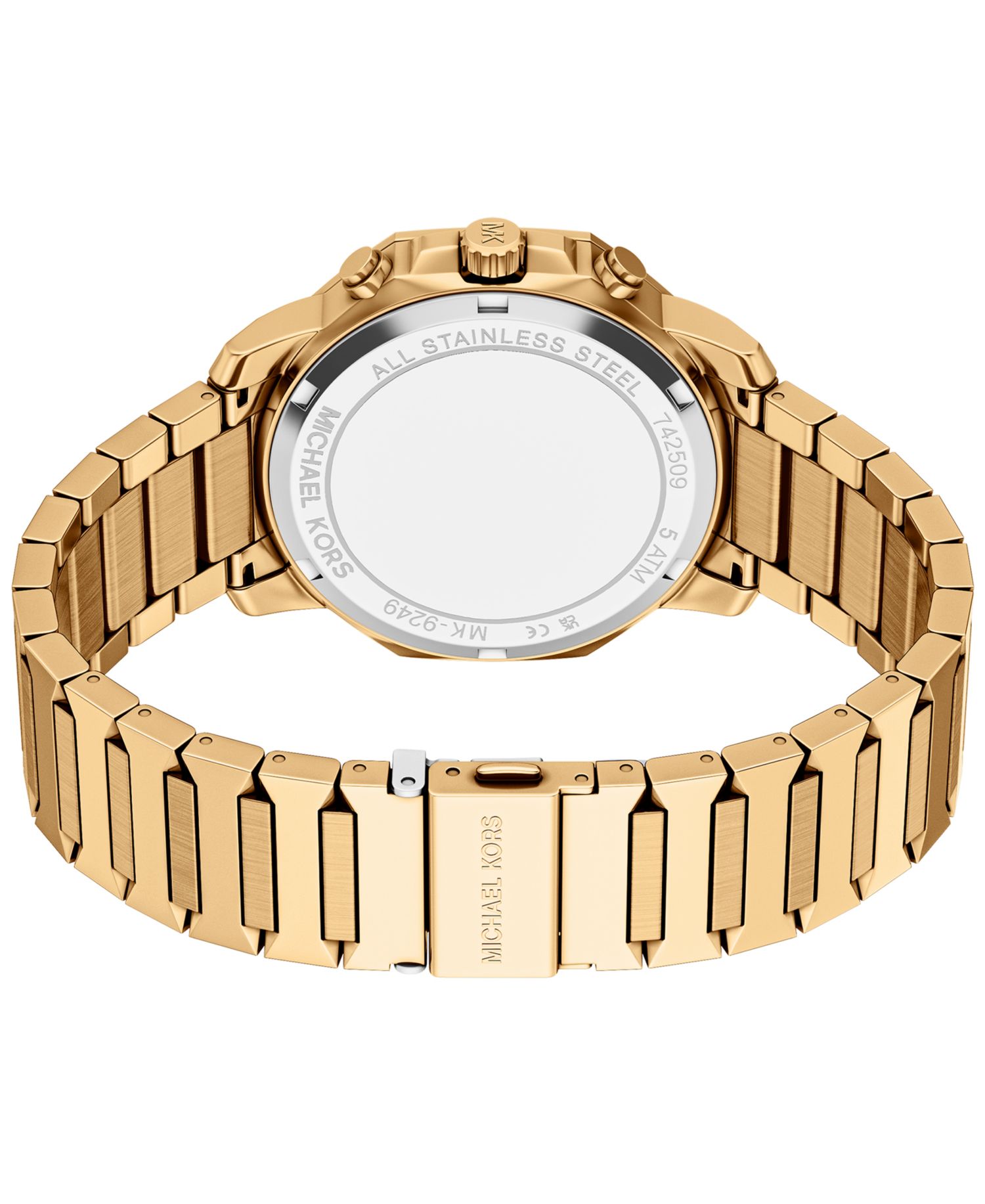 Men's Prescott Chronograph Gold-Tone Stainless Steel Watch, 44mm