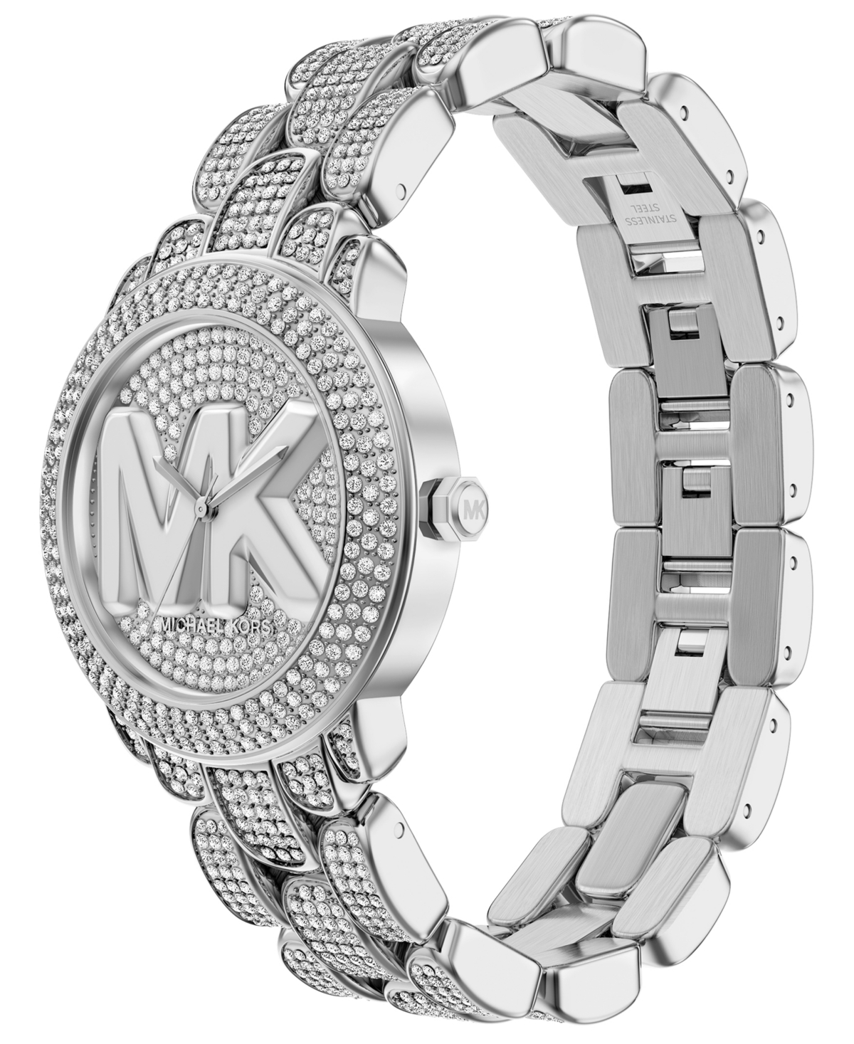 Michael Kors Women's Phoebe Three-Hand Silver-Tone Stainless Steel Watch, 36mm