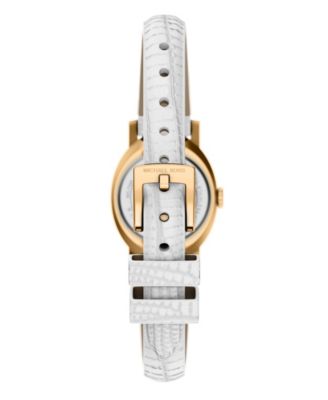 Women's Maude Three-Hand White Leather Watch, 21mm