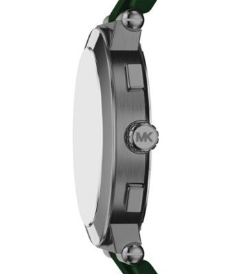 Men's Billie Chronograph Green Silicone Watch, 46mm