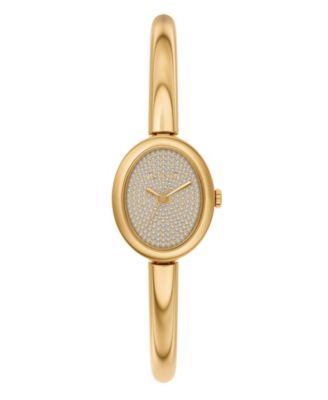 Women's Maude Three-Hand Gold-Tone Stainless Steel Watch, 21mm