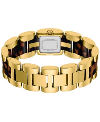 Women's Darrington Two-Hand Tortoise Acetate and Gold-Tone Stainless Steel Watch, 24mm