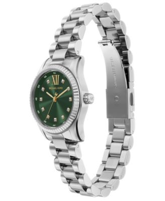 Women's Lexington Three-Hand Silver-Tone Stainless Steel Watch, 26mm