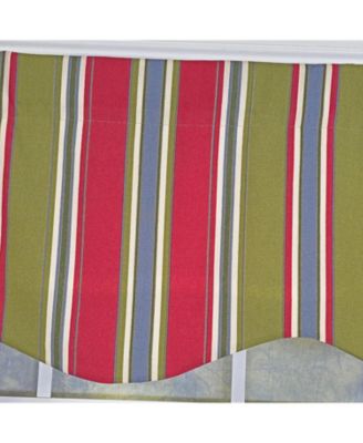 Nigel Stripe Provance 100% Cotton Rod Pocket Lined  Window Valance 50" x 17" Multi