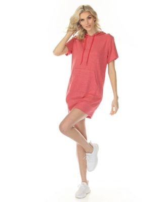 Women's Short Sleeve Hoodie Dress