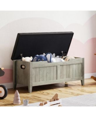 Wooden Storage Bench,39.4"