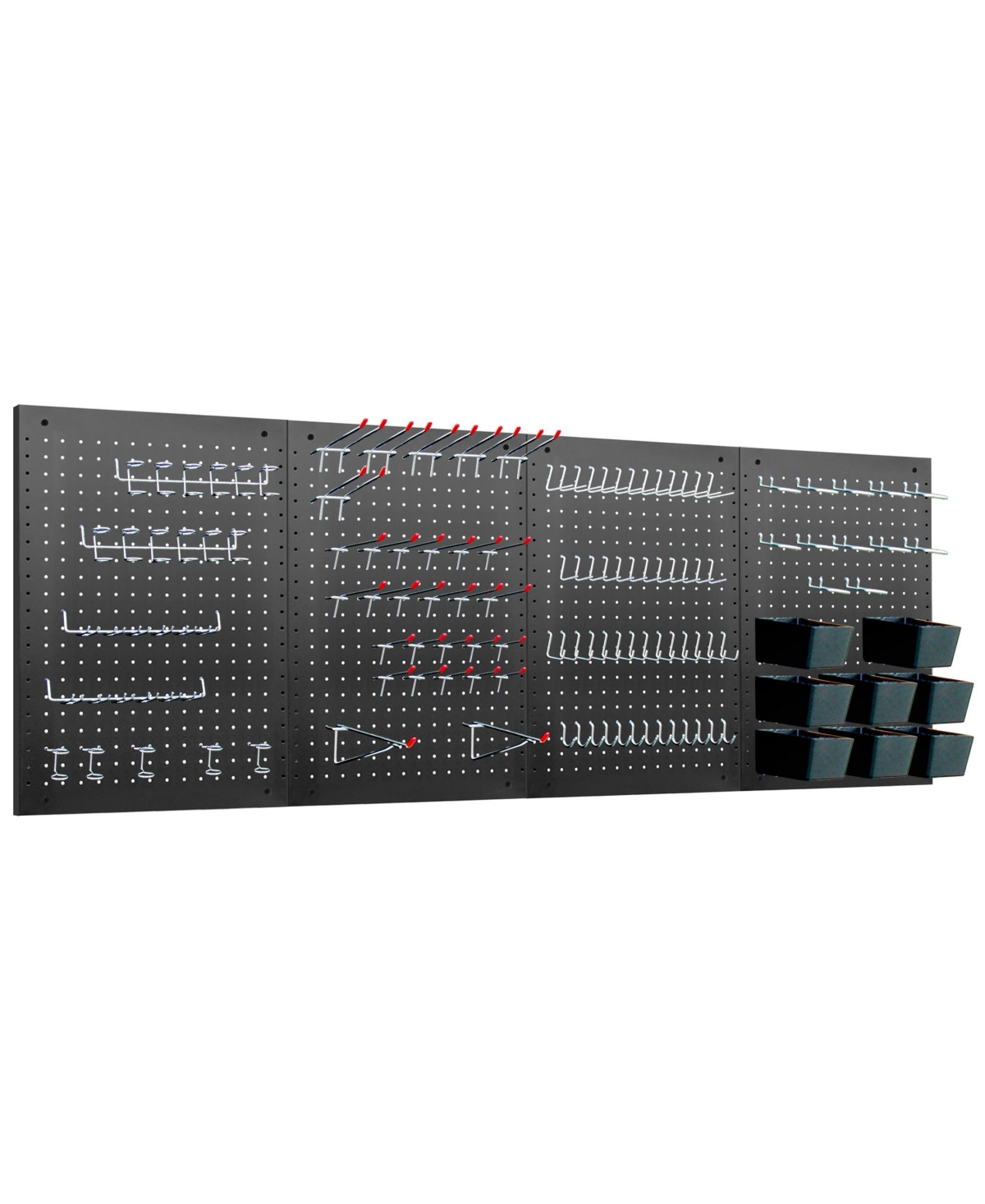 Lugo 24"x16" Pegboard Wall Organizer 128 Pc Kit