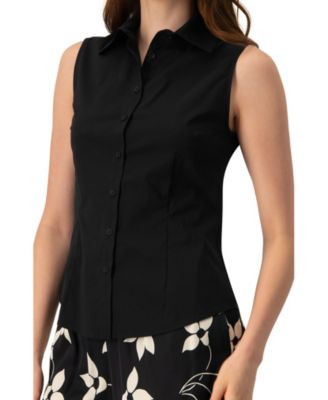 Women's Sleeveless Shirt Blouse