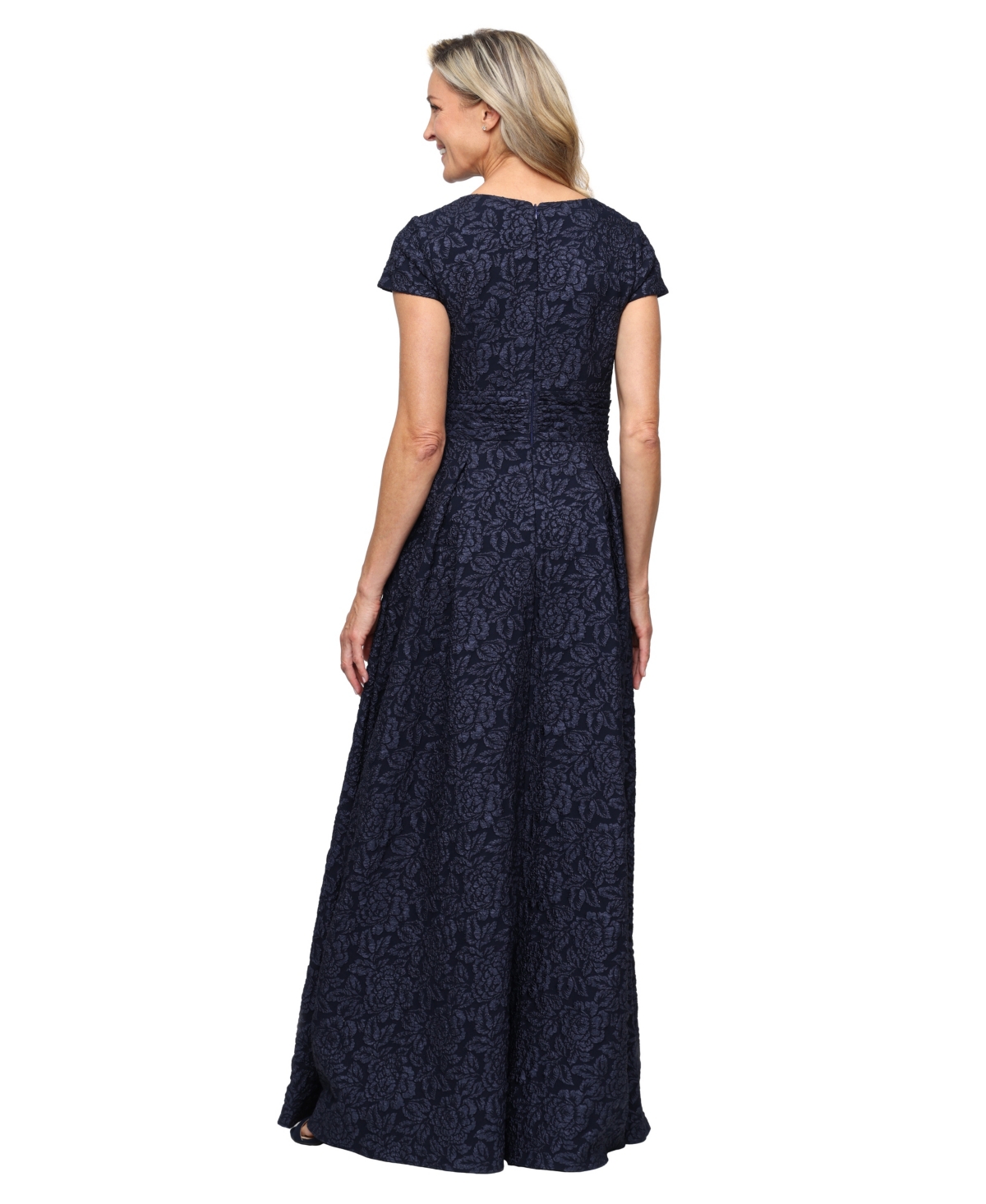 Alex Evenings Petite Embossed Crepe Ball Gown