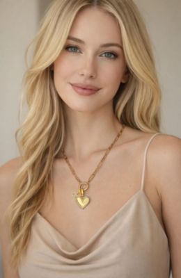 Bloom MOM Heart Necklace