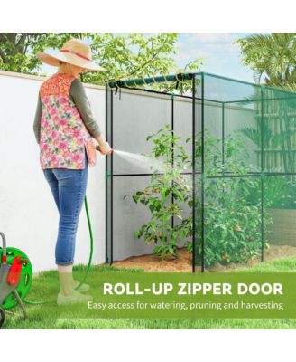 Crop Cage, Large Plant Protection Tent with Zippe Door,