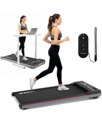 Portable Walking Pad, Ultra Slim Under Desk Treadmill, Quiet 2.5HP Motor, LED Display, Remote Control