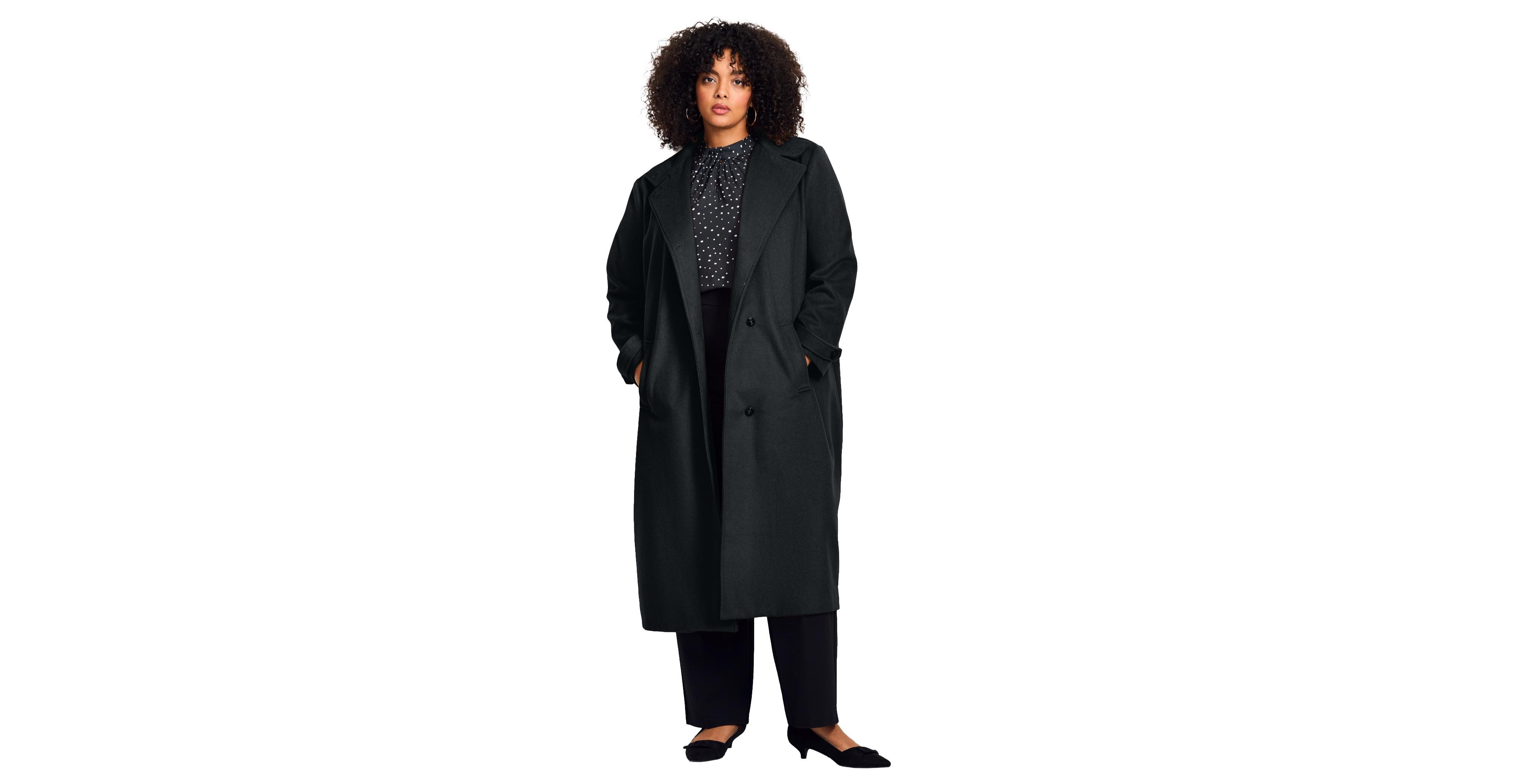 Avenue Women's Funnel Neck Long Coat