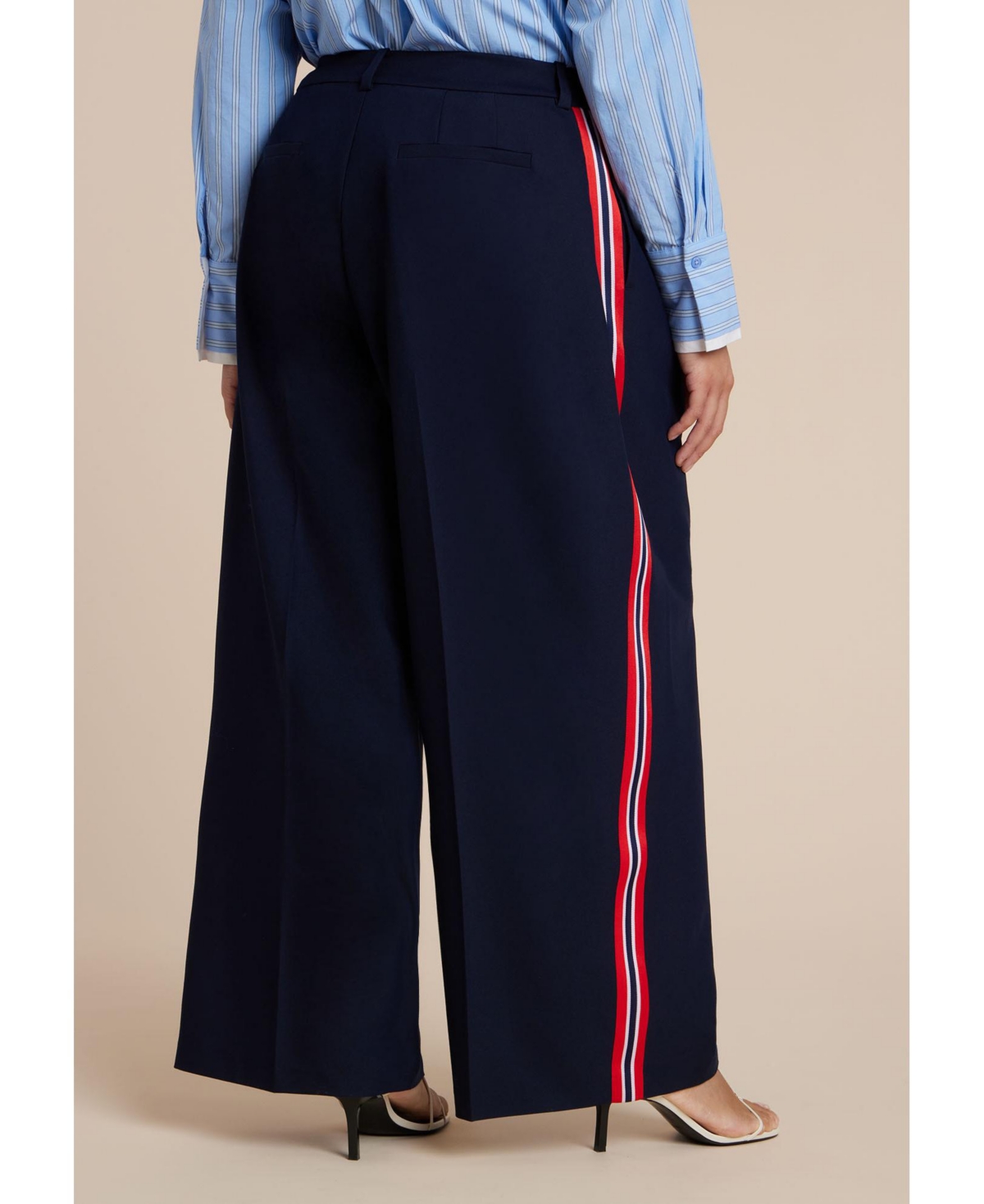 Eloquii Women's Side Stripe Trouser