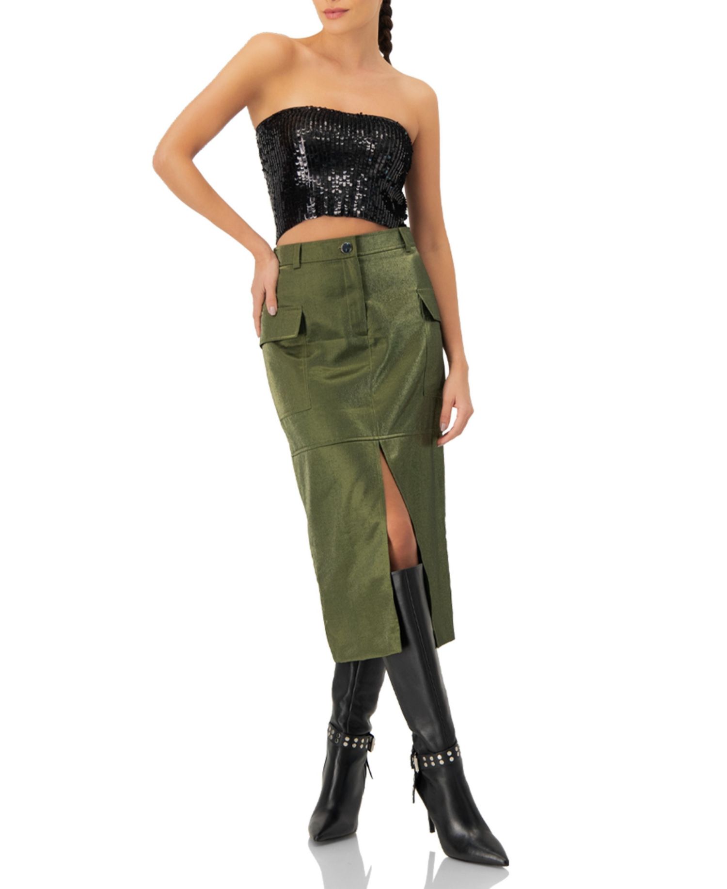 Women's Sequin Tube Top