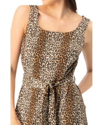Women's Animal Print Maxi Dress