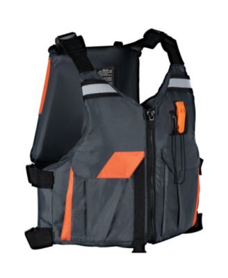 Life Vest for Watersports (PFD), Waterproof Nylon, 110N Buoyancy, Life Jacket for Fishing Kayaking Surfing, Men and Women, Size XL