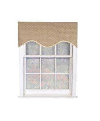 Dapple Cornice 100% Cotton Rod Pocket Lined  Window Valance 50" x 17"