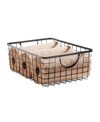 Metal Pantry Basket with Handles for Kitchen