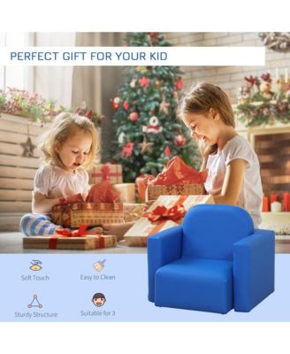 2-in-1 Kids Sofa, Convertible Table and Chair Set,