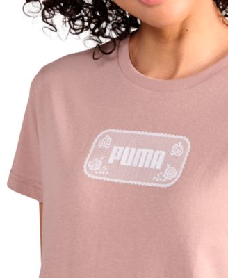 Women's Lace Graphic Crewneck T-Shirt