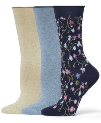 Women's Roll Top Socks 3-Pack U6487MP