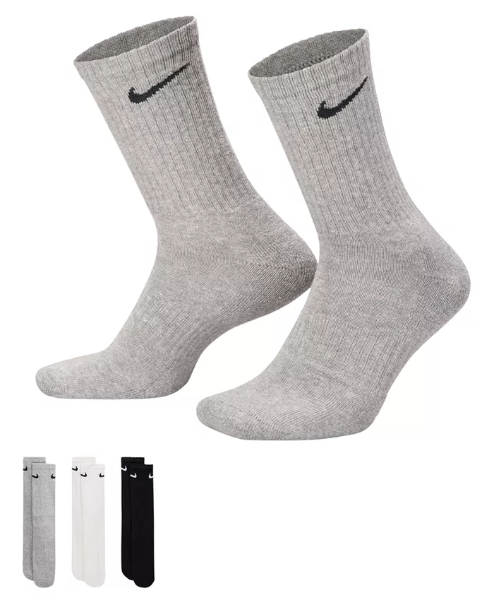 Unisex Everyday Cushioned Cotton Crew Socks, 6-Pack - thumbnail 10