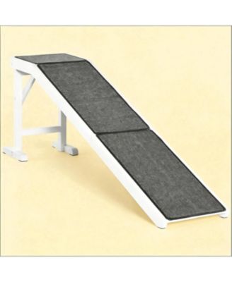Convenient Pet Ram Dog Ramp in Grey and White