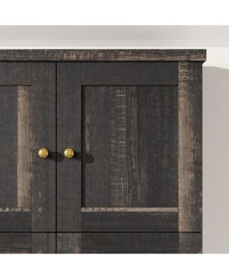 4-Door Wardrobe With Strong Storage，Bedroom Closet，Armoire,Brown