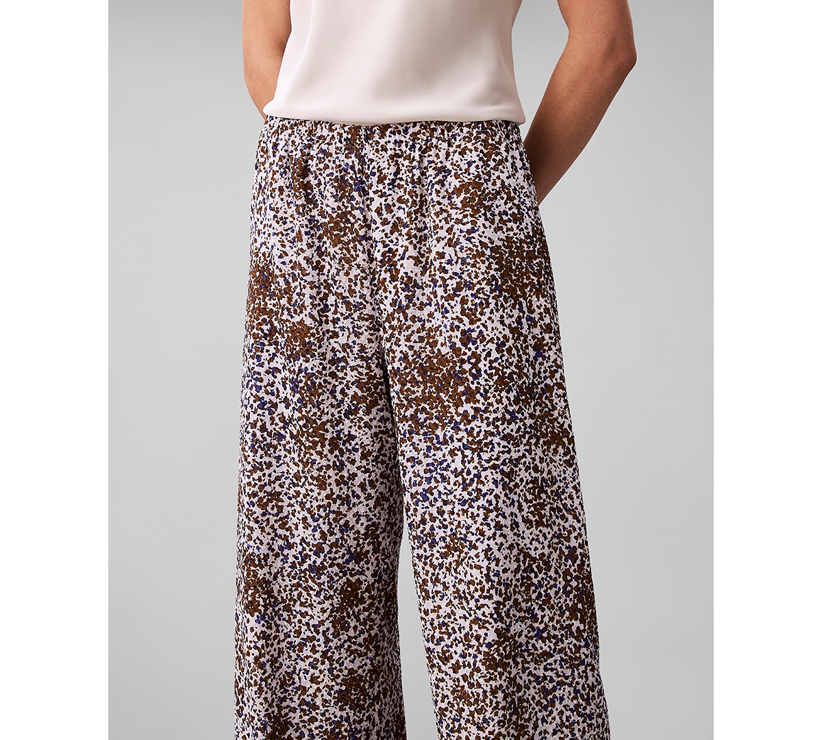 Calvin Klein Women's Textured Print Pull-On Pants