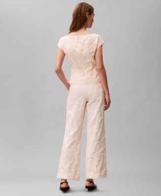 Women's Floral Straight Leg Pants