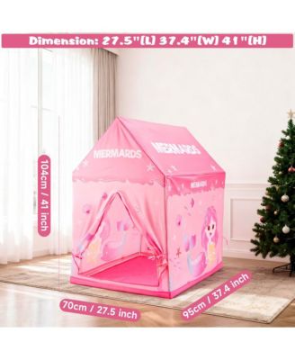 Mermaid Themed Play Tent for Kids, Playhouse for Indoor & Outdoor