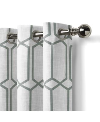 Kaiden Geometric Room Darkening Window Curtain