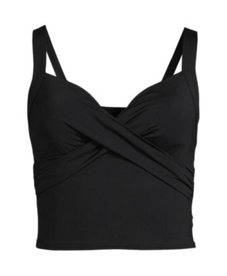 Women's D-Cup Sweetheart Wrap Midkini Top