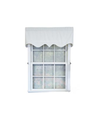 Soft Duck Regal 100% Cotton Rod Pocket Lined Window Valance 50" x 17" Off White