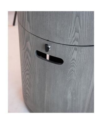 20 Inch Round Outdoor Gas Fire Pit with 32000 BTU Burner and Lava Rocks