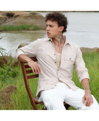 Men's Multitrack-Striped Shirt