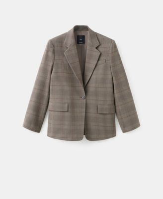Women's Check Suit Blazer