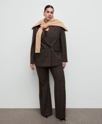 Women's Check Suit Pants